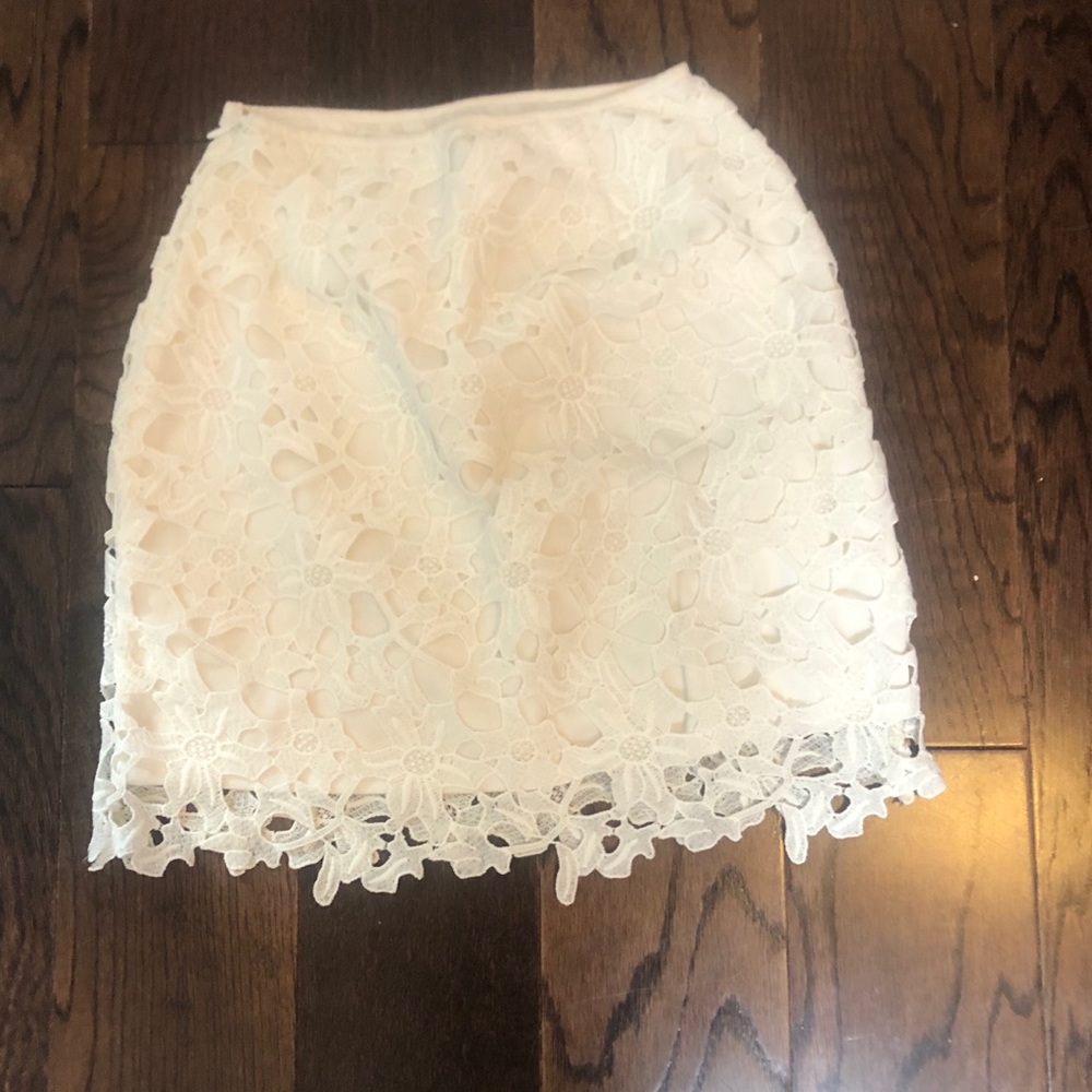 White Lace Skirt - image 1